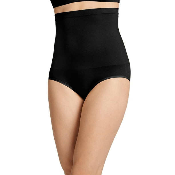 Jockey Women's Underwear Shaping Slimming Slipshort BLACK Sz XL NWT 